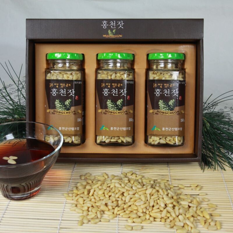 홍천군산림조합,홍천군산림조합 홍천잣 150g*3병